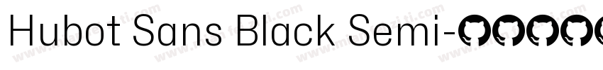 Hubot Sans Black Semi字体转换